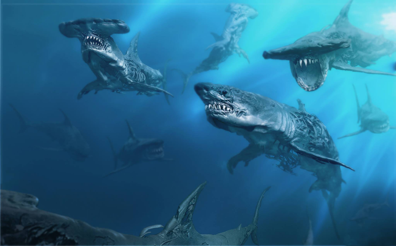 Illustration for article titled The Fifth Pirates of the Caribbean Movie Has Ghost Sharks In It
